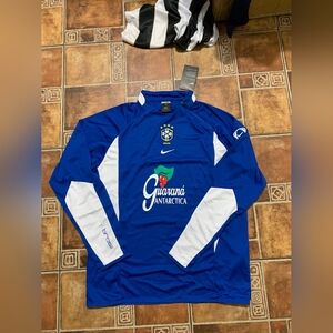 Nike Brazil Long Sleeve Quarter Zip Jacket Size M